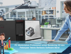 PC Workstation Profesional untuk Rendering 3D dan Pekerjaan Teknis Berbasis Software Berat